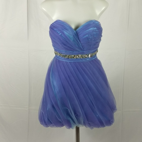 Alyce B'dazzle Size 2 Strapless Cocktail Dress New - Picture 3 of 8